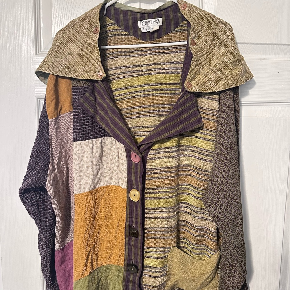 Vintage Jessica Multicolor Patchwork Jacket